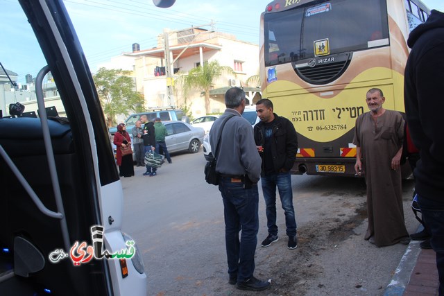  كفرقاسم : فوج الطائرة والثاني من عمرات الشتاء يغادر البلدة الى الديار الحجازية عبر مطار بن جوريون مع الاداري زهير العمشه  ابو الصراط  